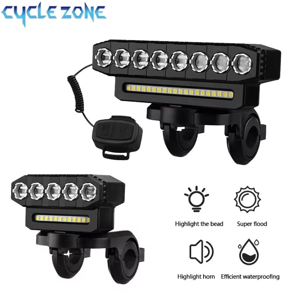 TrailBeam USB Rechargeable LED Bike Light with 130dB Horn an | Inspire ...