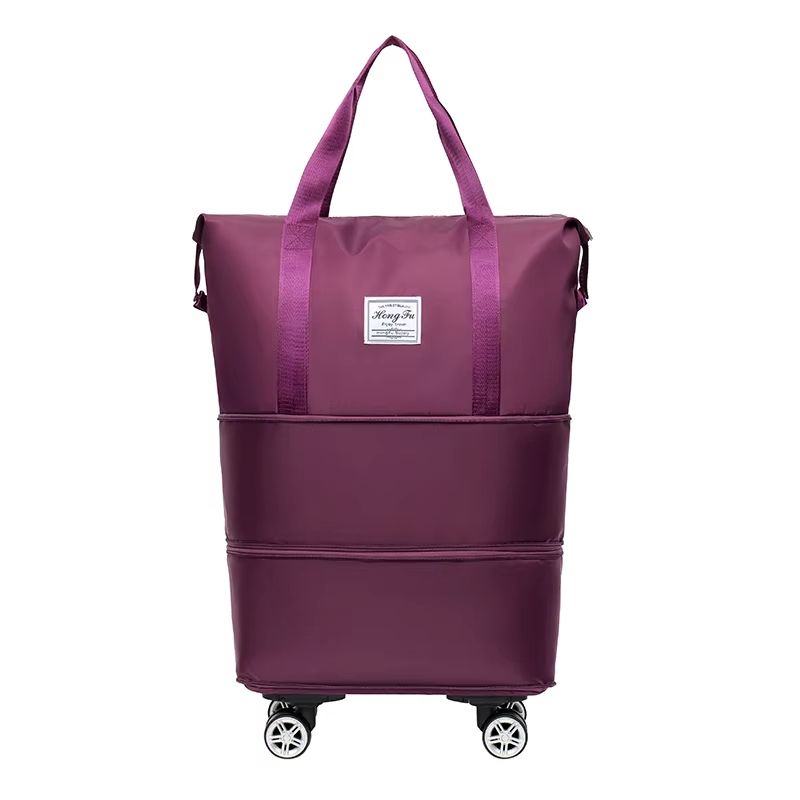 Expandable Adjustable Universal Wheel Travel Bag with Large Capacity & Portable Boarding Design
