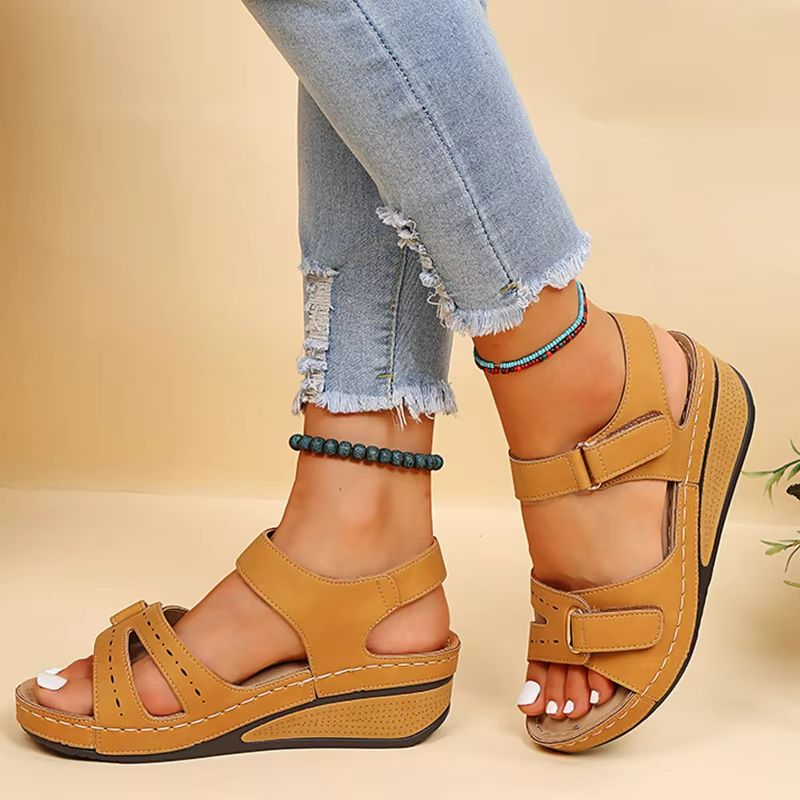 Sunrise Ease Comfort Wedges - Summer Wedge Sandals with Open Toe