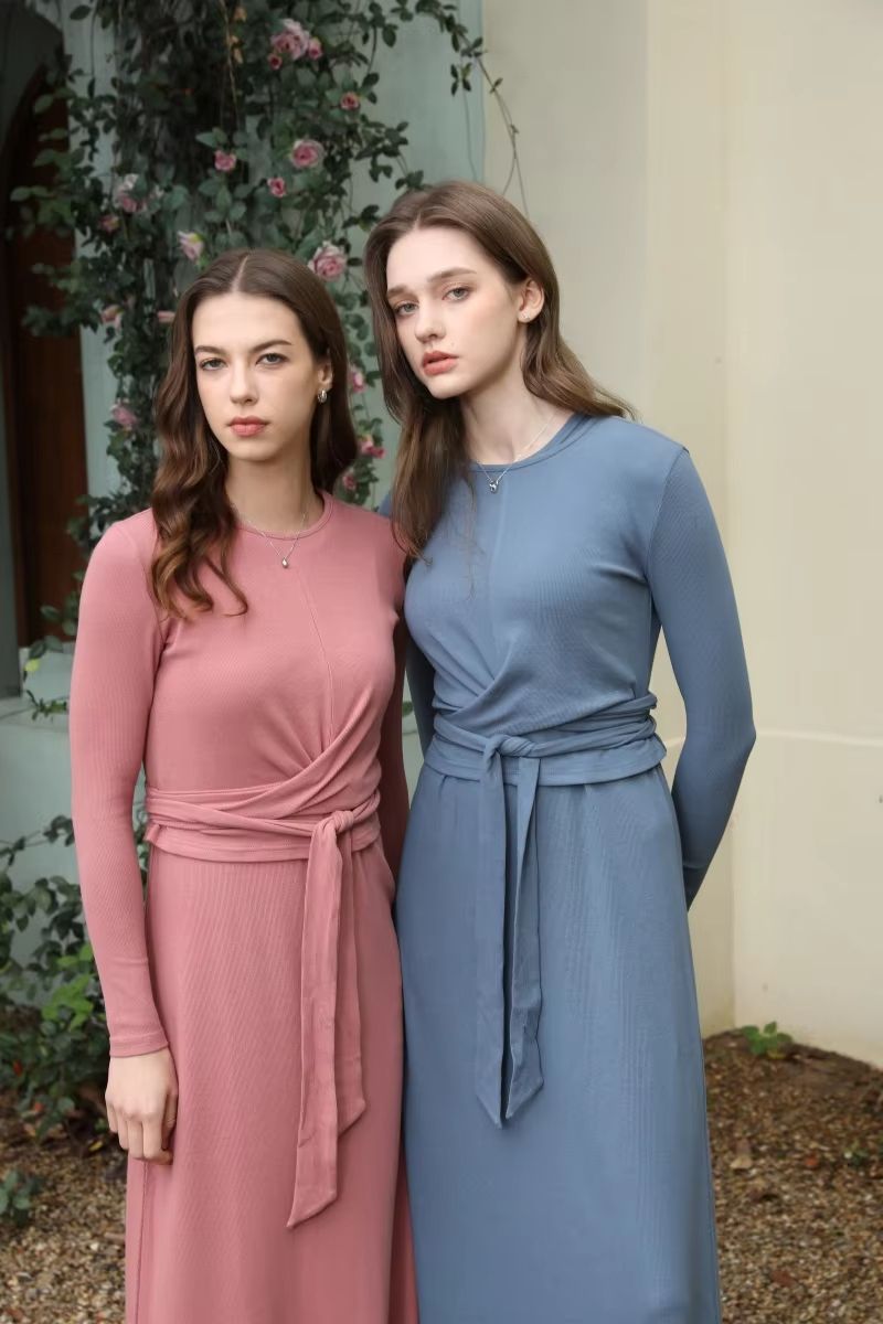 Women's Summer Matching Set – Ribbed Wrap Top & High-Stretch | Inspire ...