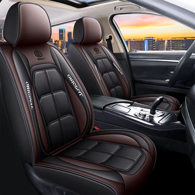 Full Leather Car Seat Cushion, All Inclusive Seat Cover, Driver's or Passenger Seat Cover, All Season Universal Pad