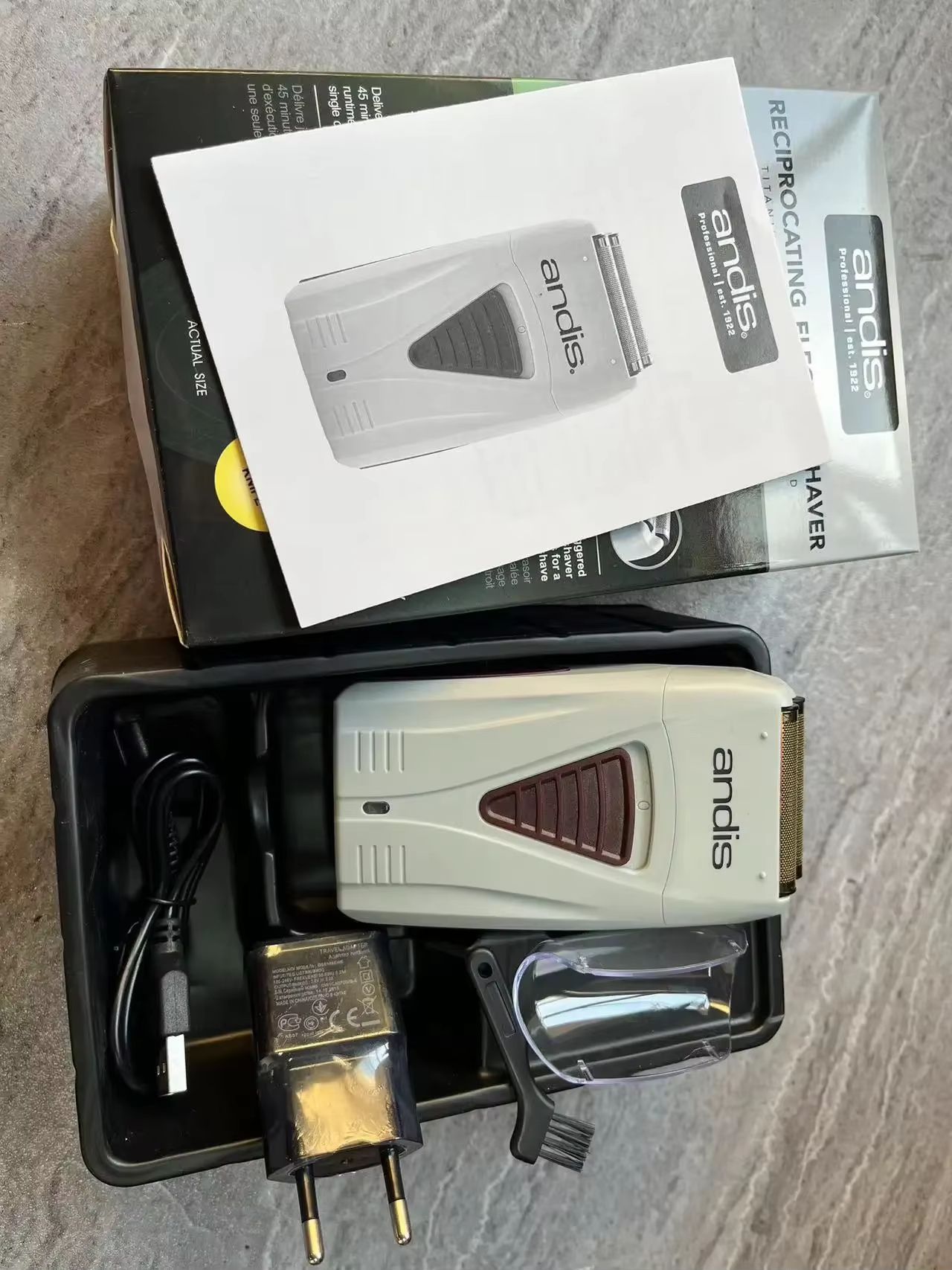 Andis Lithium Titanium Foil Shaver – Cordless Men's Razor for Smooth, Bald, and Close Shaving