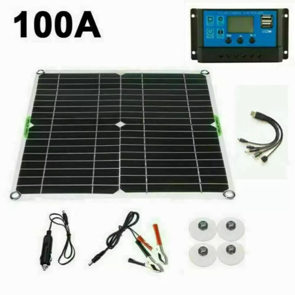 6000W Solar Inverter and Panel Kit – 12V Battery Charger with 100A Controller for Home, RV, and Off-Grid Power
