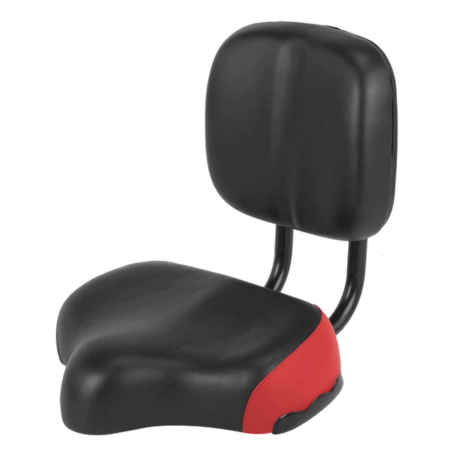 Comfort Wide Bike Seat with Backrest – Padded Bicycle Saddle | Inspire ...
