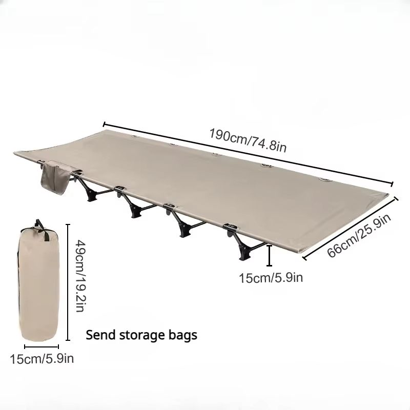 WESTTUNE Portable Camping Cot - Folding Ultralight Bed for Hiking, Travel & Outdoor Adventures