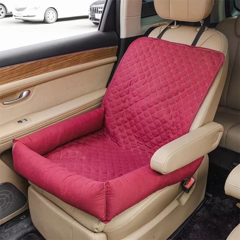 Waterproof Dog Car Seat Cover Bed – Travel Pet Carrier Mat for Small & Medium Dogs or Cats with Anti-Dirt Protection