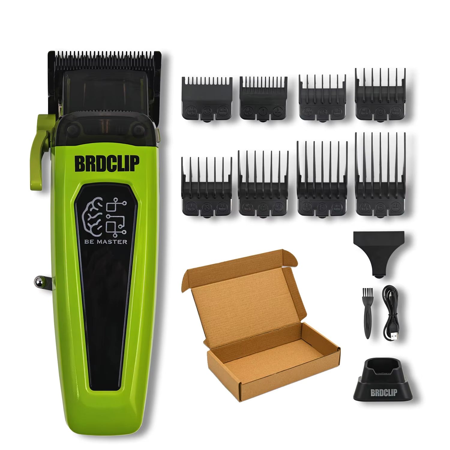 BRDCLIP BRD 106 Professional Hair Clipper - Electric Barber Trimmer for Men with 7500RPM Motor & 5-Adjustable DLC Blade