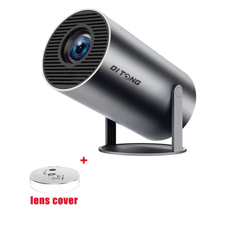 DITONG HY300 Plus Portable Projector - HD 720P Android Mini LED Home Theater with 4K Support
