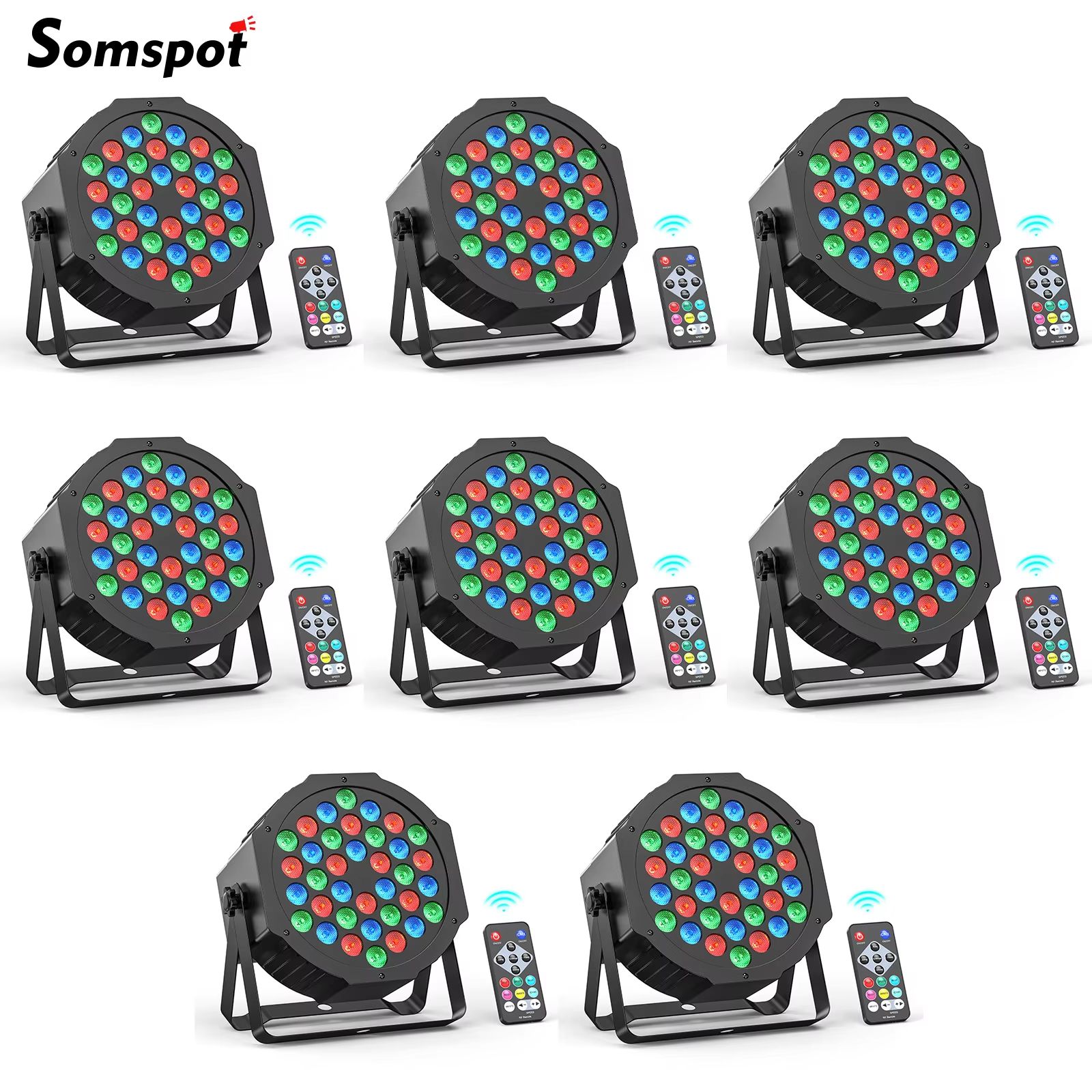 Somspot RGB Par Stage Lights – 36 LED DMX & Remote Control L | Inspire ...