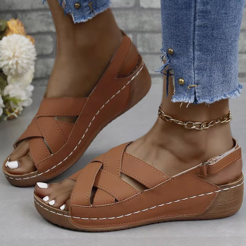 Women's Casual Wedge Sandals – Lightweight Summer Heels for All-Day Comfort