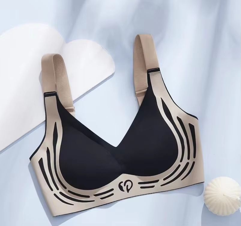 Seamless Wireless Push-Up Bra with Soft Support and Lift