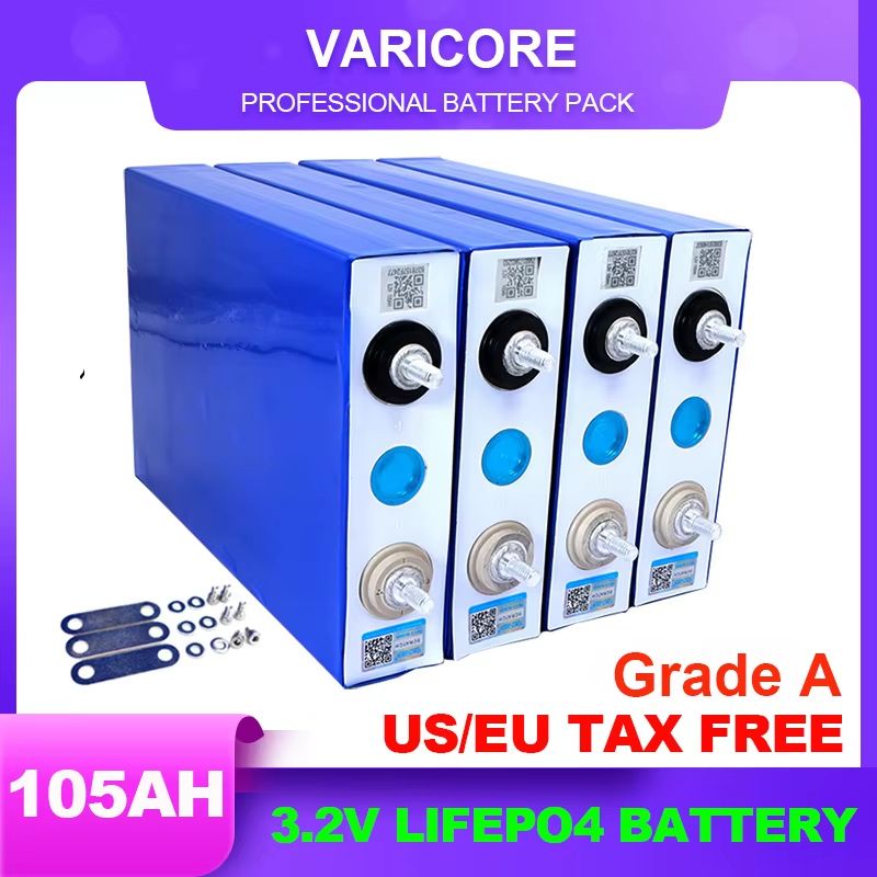 4PCS LiFePO4 Rechargeable Battery Pack – 3.2V 280Ah–360Ah Deep Cycle Power Cells for Solar, RV, Golf Cart & Electric Veh