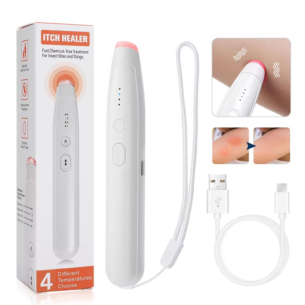 ReliefX Rechargeable Mosquito Bite Pen - Portable Chemical-Free Anti-Itch Device for Travel & Camping