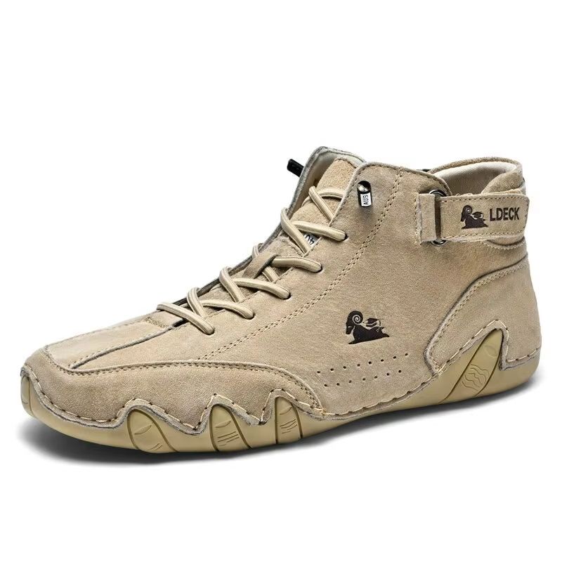 RiderShield Waterproof High-Top Motorcycle Boots - Men's Casual Winter Footwear