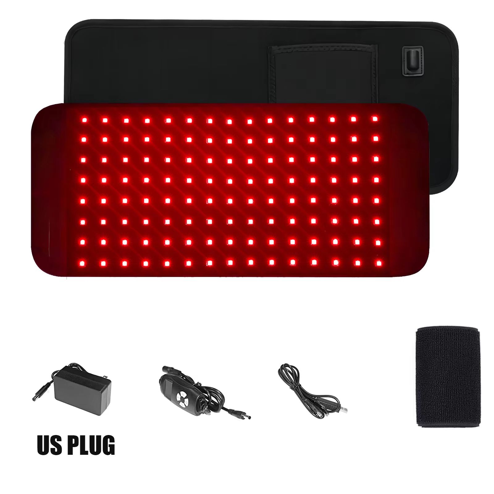ThermaGlow Red Infrared Light Therapy Pad – 660nm & 850nm LED Heat Pad for Pain Relief and Skin Care