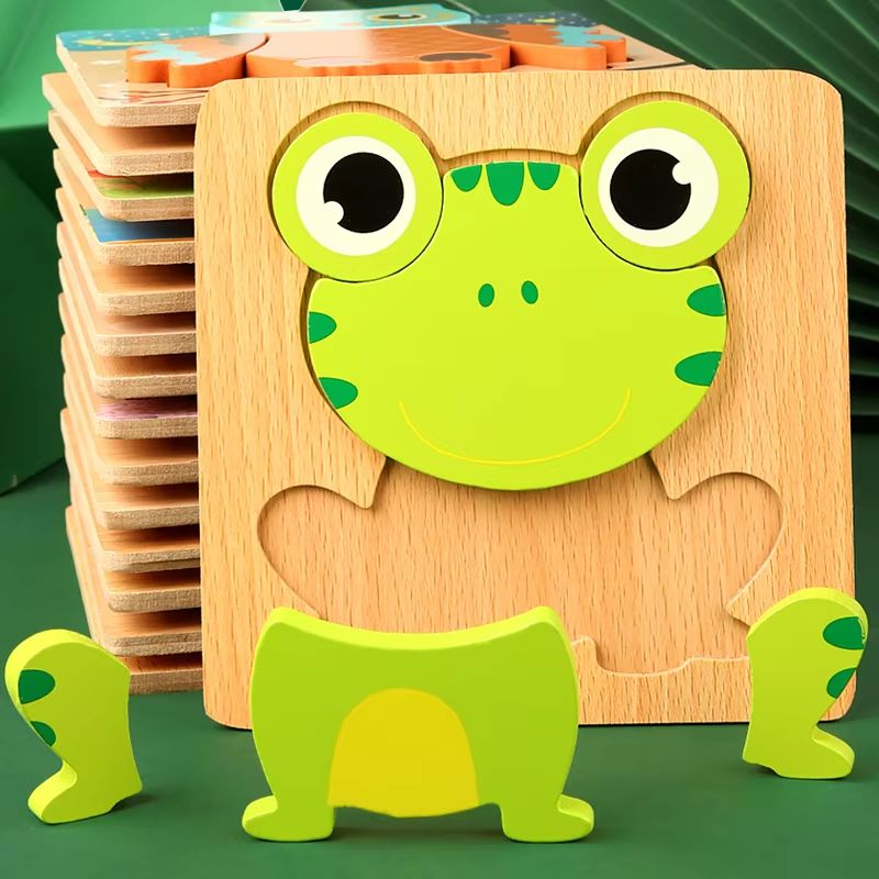 3D Wooden Animal Puzzle – Early Learning Educational Toy for | Inspire ...