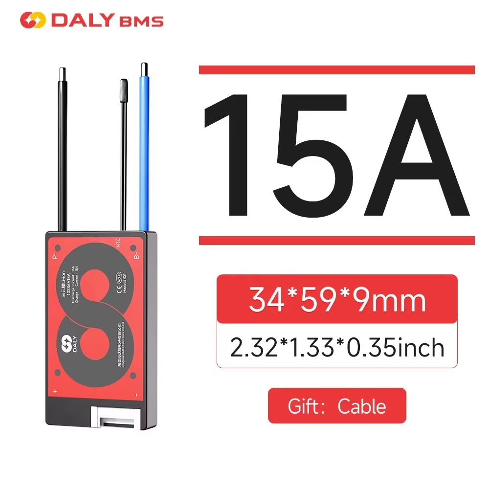 2024 Daly BMS Li-ion & LiFePO4 Battery Management System - 3S to 16S Balance Protection Board (15A-100A)