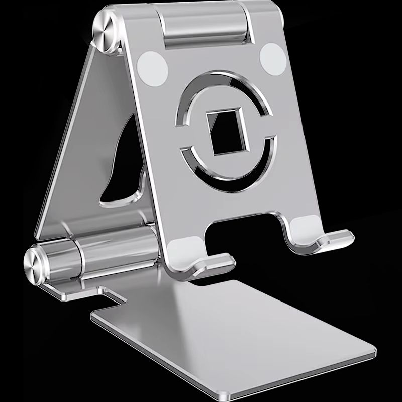 360° Adjustable Aluminum Tablet Stand – Foldable iPad Holder for Desk, Compatible with iPad Pro, Air, Mini & Smartphones