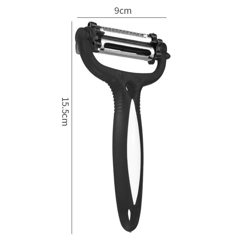 3-in-1 Multifunctional Rotary Peeler - 360° Swivel Vegetable & Fruit Peeler, Cutter, and Slicer