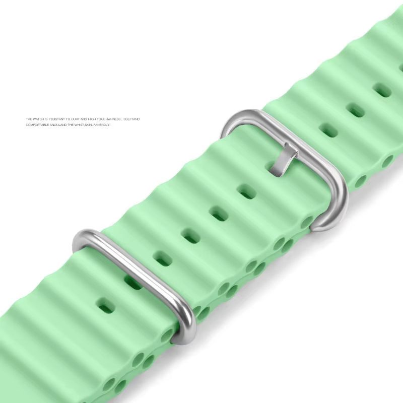 Premium Ocean Band for Apple Watch – Rugged Silicone Sport Strap for Series 10–3, Ultra, Ultra 2, SE