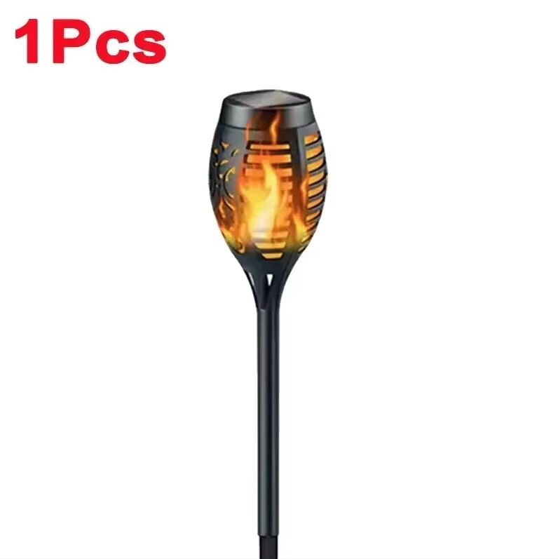 SolarGlow 12LED Flickering Flame Torch Lights - Waterproof Solar Garden Lights for Outdoor Lawn, Patio & Pathway Decorat