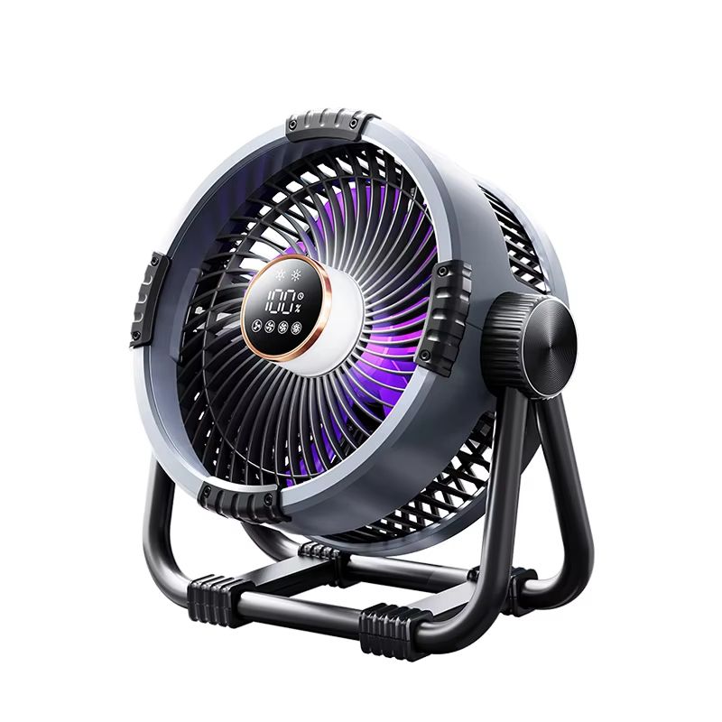BreezePro 6-in-1 Rechargeable Camping Fan with LED Light & Power Bank - 20000mAh Outdoor Ceiling Fan with 4-Speed Air Ci