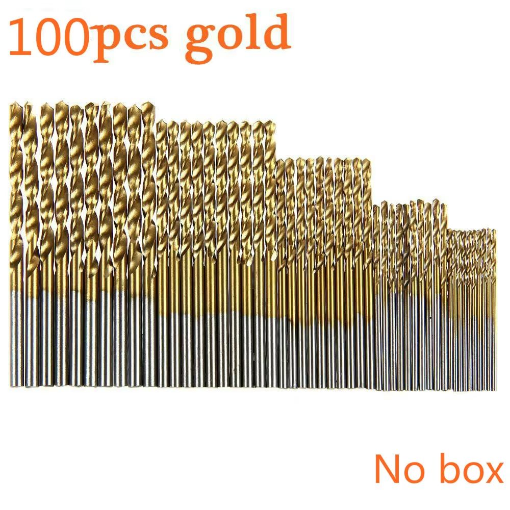 Titan-Edge Mini Extractor Bit Kit - 100 Pc Titanium-Coated HSS Bit Set (1 / 1.5 / 2 / 2.5 / 3 mm)