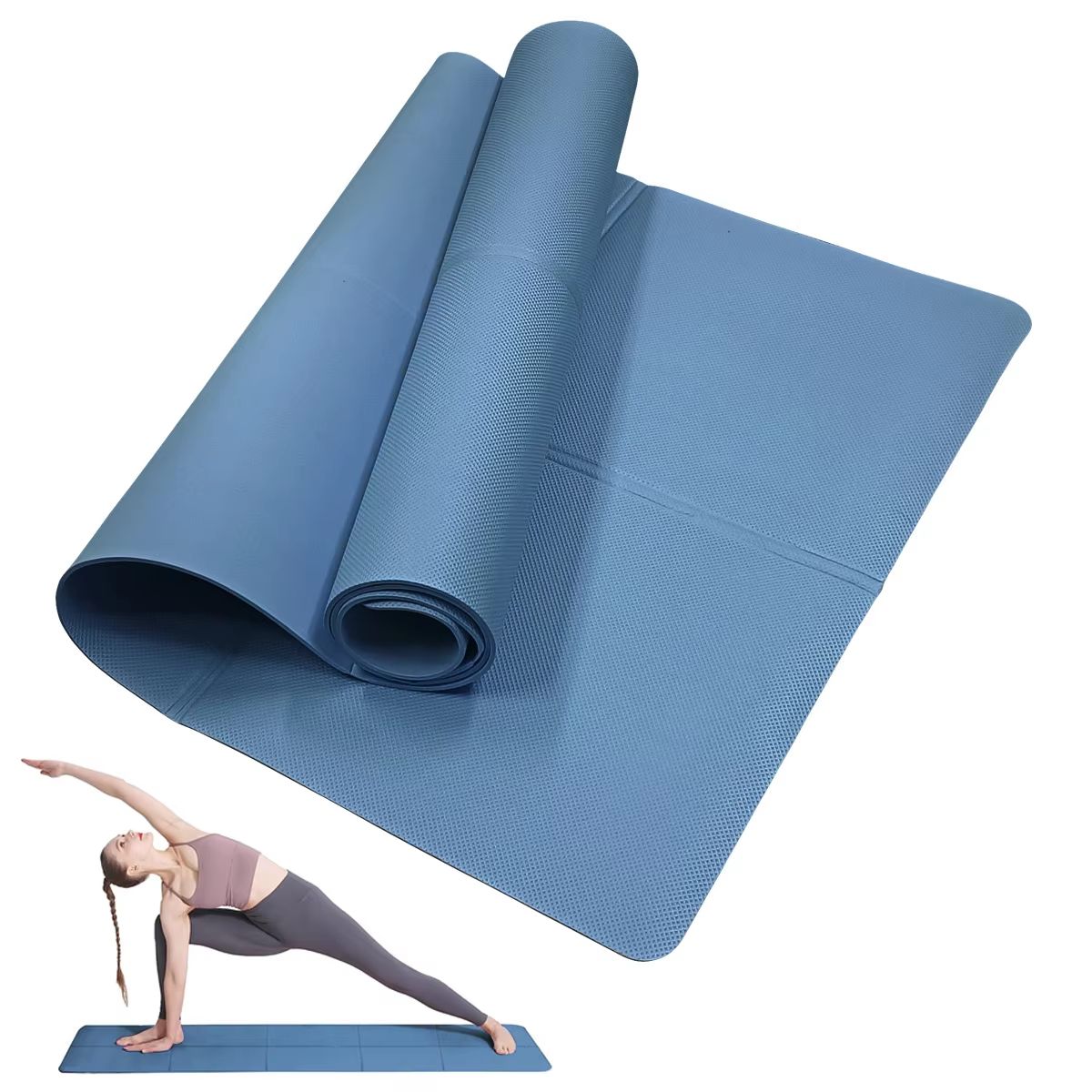 4 mm EVA Anti-Slip Fitness Yoga Mat – Exercise, Yoga & Pilates Comfort Mat
