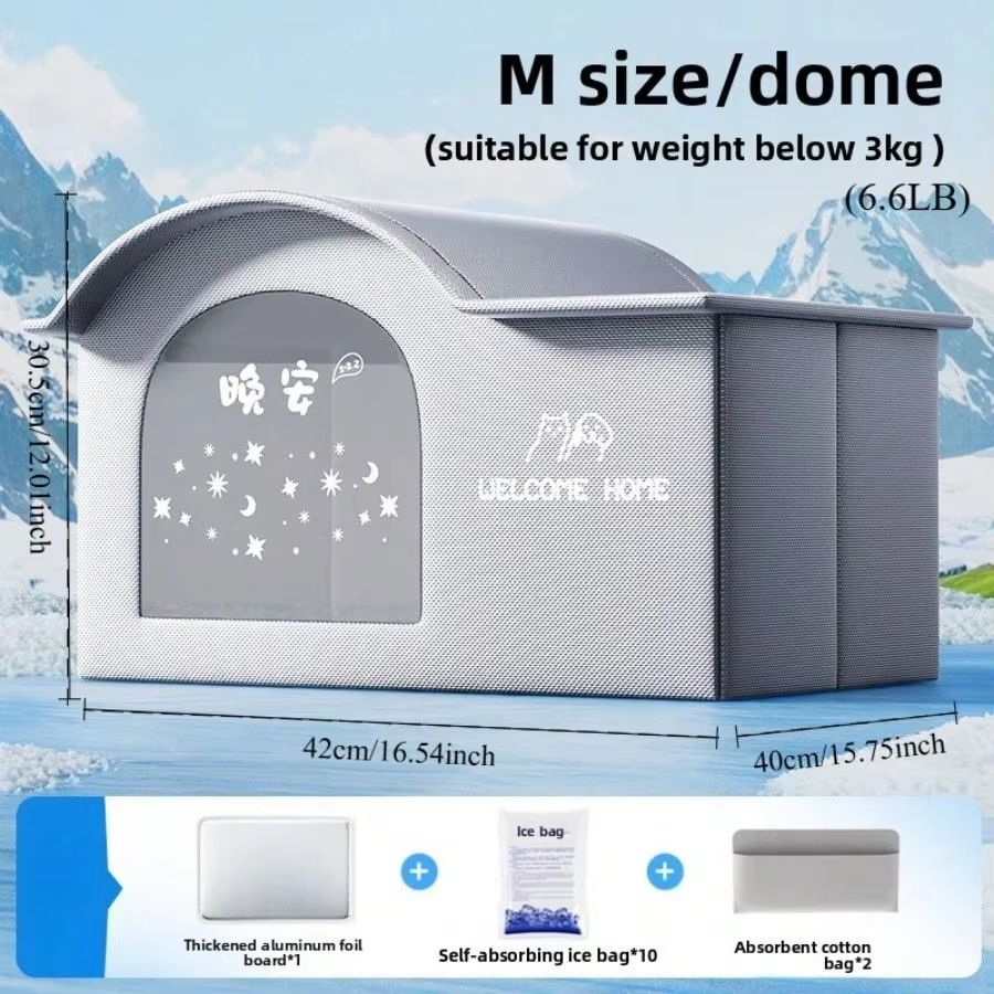 PetCool Air-Conditioning House for Cats and Dogs Ice-House for Summer & Four Seasons Use