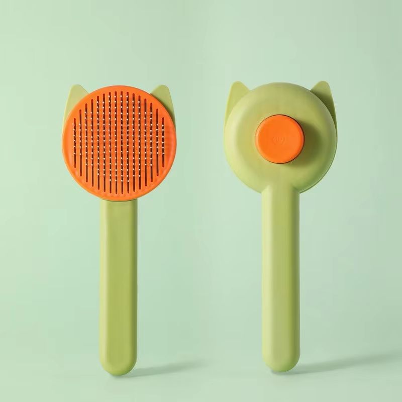 Cat Grooming Brush – Gentle Hair Remover for Shedding Relief