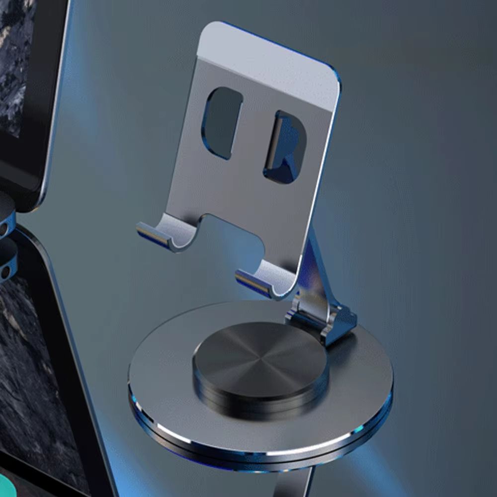 360° Rotate Metal Desk Mobile Phone Holder – Adjustable Stand for iPhone, Xiaomi, iPad, and Tablets