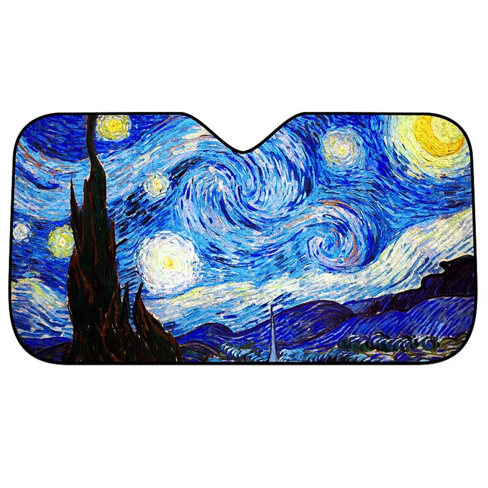 StarGaze Windshield Sunshade – Starry Night Car Window Cover for Solar Protection & Auto Sun Visor