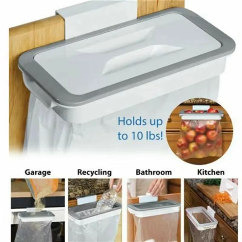 Garbage Rack Stand Durable Cabinet-Mount Trash Bag Hanger Rack - Hanging Garbag | Inspire ...