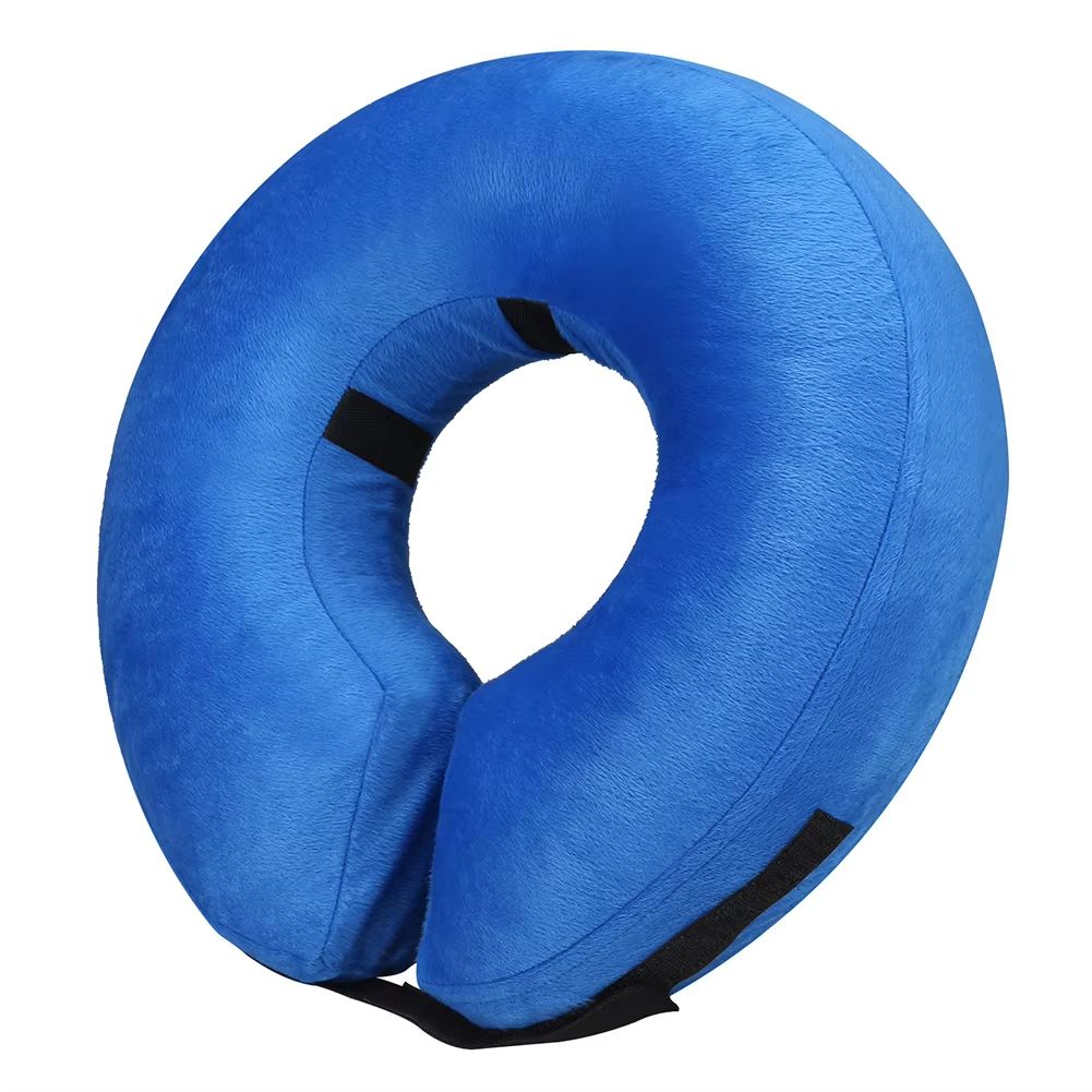 Inflatable Soft Pet Recovery Collar – Adjustable Protective Dog and Cat Cone for Post-Surgery Comfort
