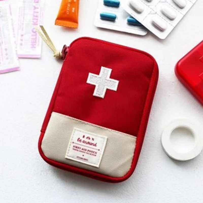 CompactGear Portable Mini Medicine Bag โ Travel First Aid Kit Storage Pouch