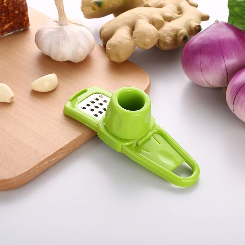 ProCrush Stainless Steel Garlic Crusher & Ginger Mincer - Manual Press for Effortless Grating and Chopping