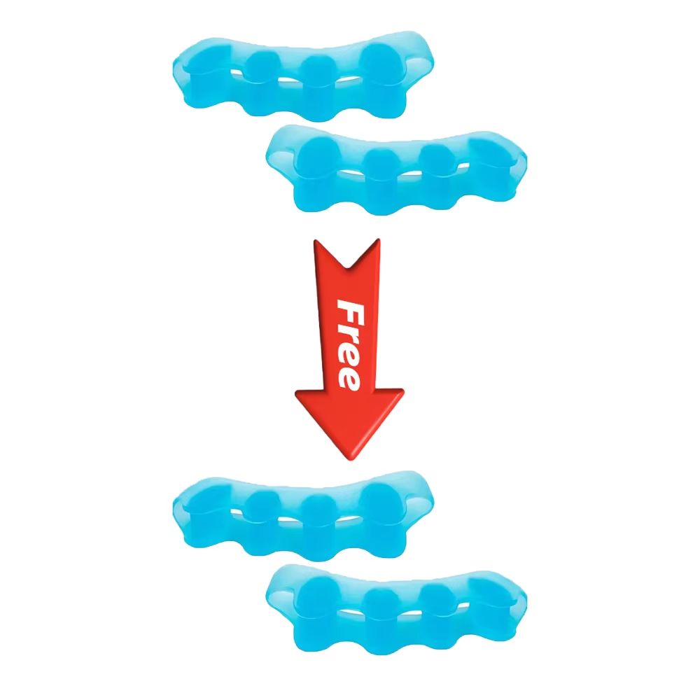 Silicone Finger & Toe Protector | Flexible Toe Separators, Straighteners & Bunion Pain Relief Foot-Care (Buy One Get One