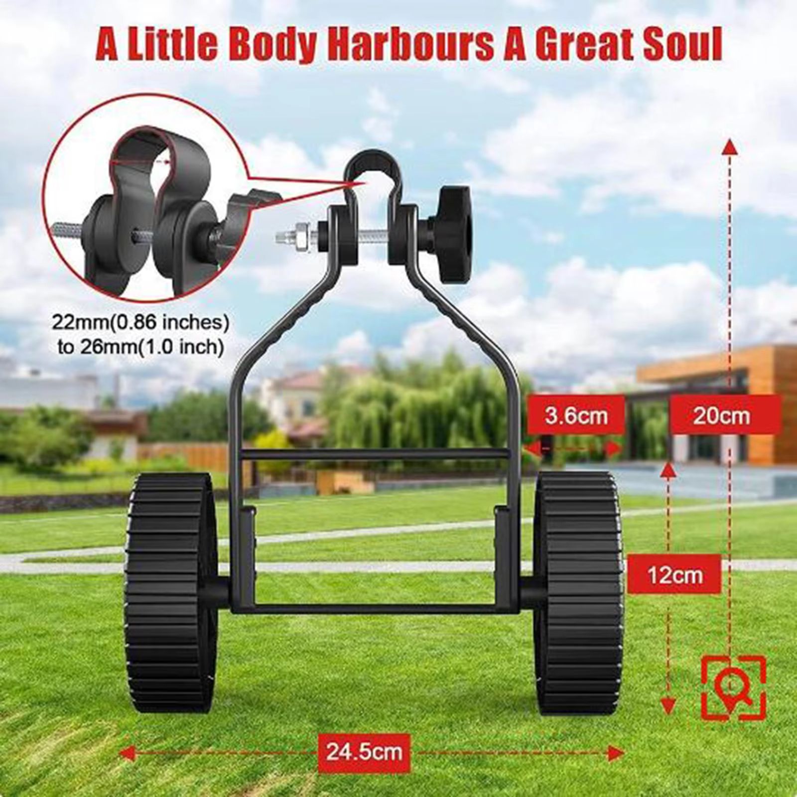Tri-Wheel Adjustable Support Wheel Attachment for String Tri | Inspire ...