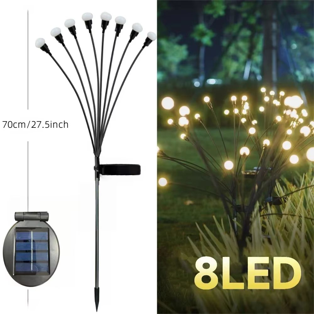 Solar Firefly Swaying Garden Lights – Solar Outdoor LED Decorative Pathway & Patio Lighting (1-4 Pack)