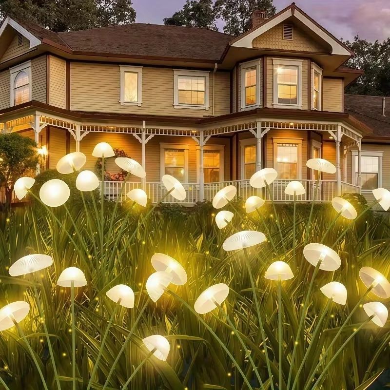 Solar Jellyfish Garden Lights – Color-Changing Solar Powered Mushroom/Jellyfish Lights for Outdoor Patio, Pathway & Lawn
