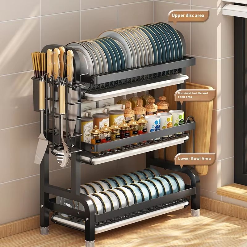 Diy Bowl Rack Multifunction Kitchen Dish & Bowl Drain Rack – Layered Bowl, | Inspire ...