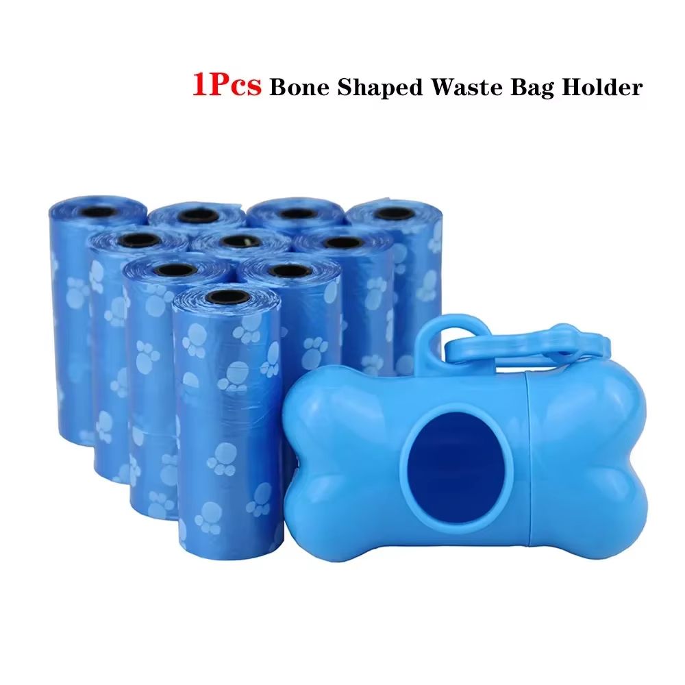 Solid-Color Printed Pet Poop Bags – Portable Dog Walking Waste & House-Use Bags