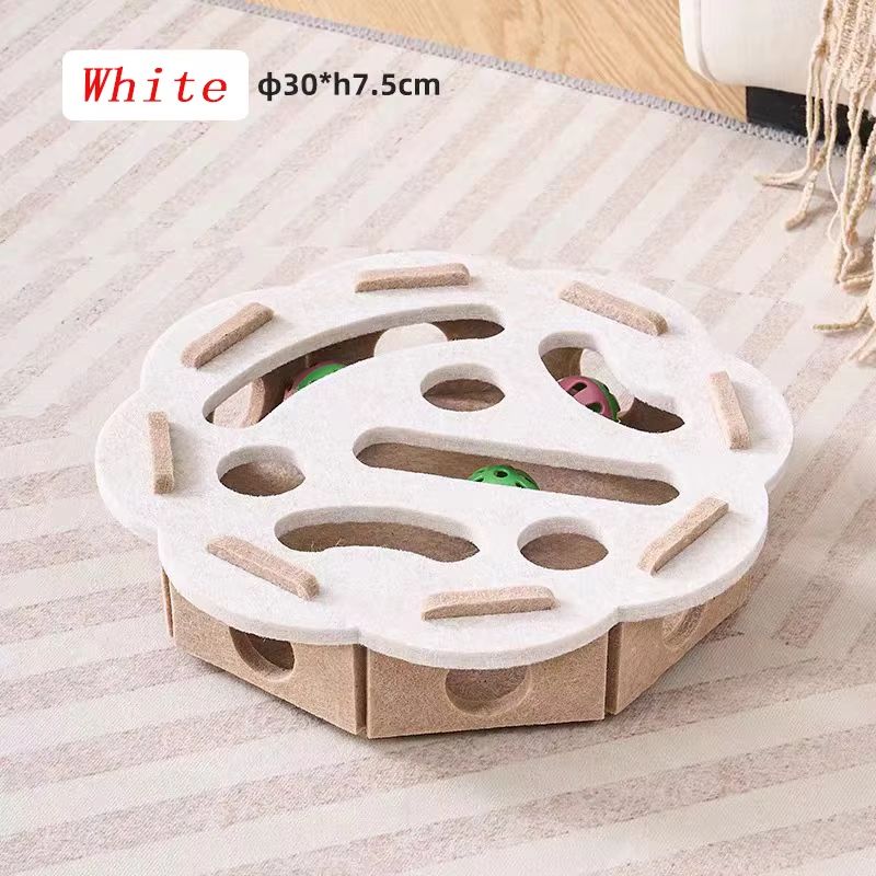 Sisal Cat Scratching Post for Indoor Cats - Interactive Kitten Exercise & Entertainment Toy