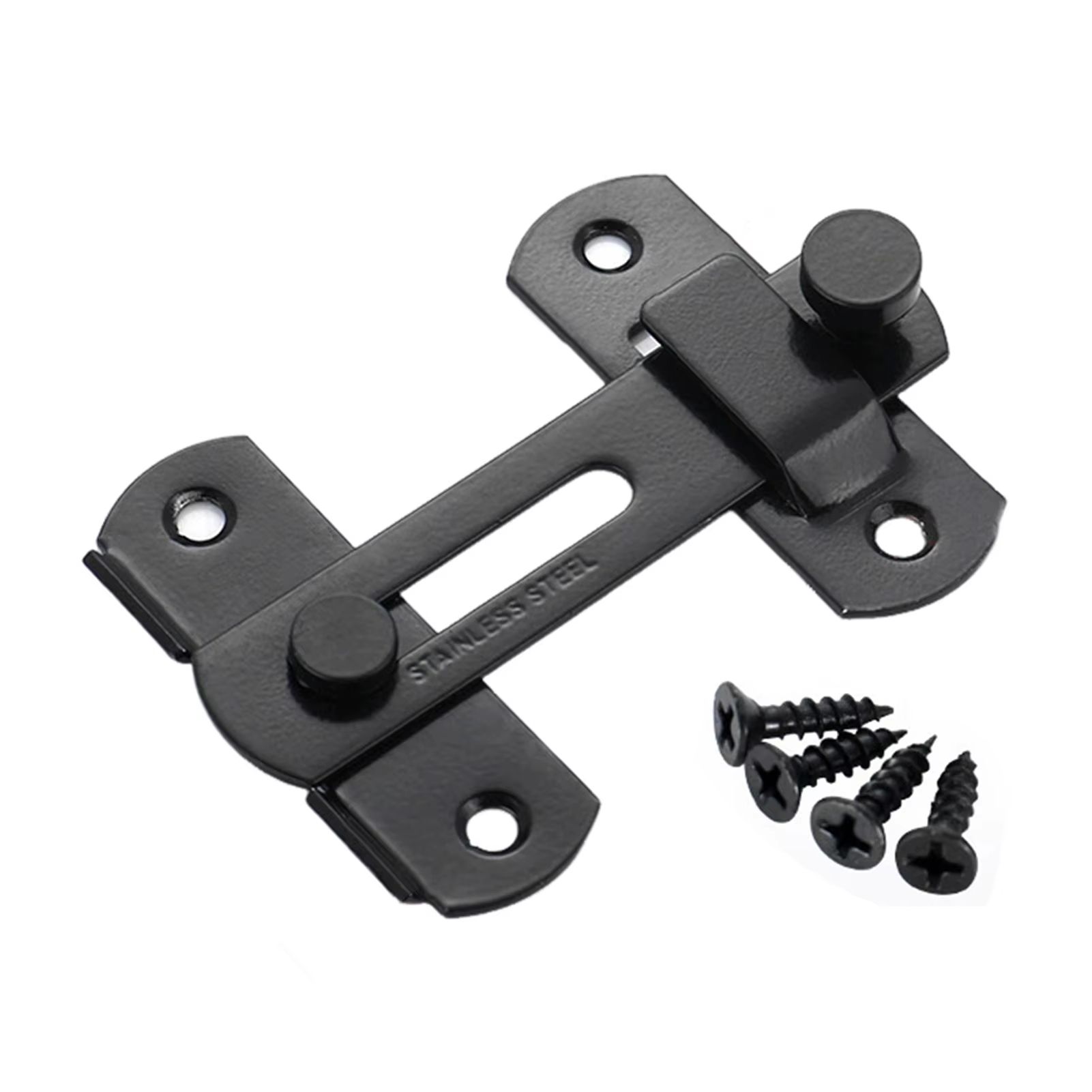 Barn Door Lock Sliding Gate Latch Stainless Steel Cabinet Lock