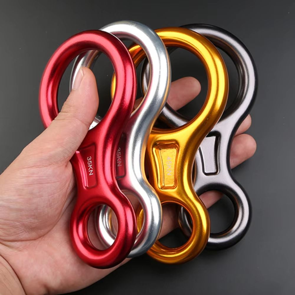 Aluminum Alloy Figure-8 Ring Descender Device for Rock Climb | Inspire ...