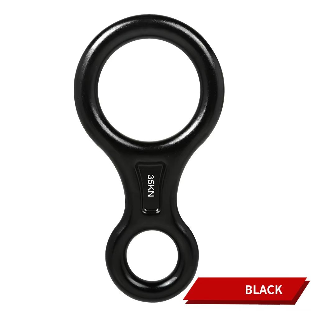 Aluminum Alloy Figure-8 Ring Descender Device for Rock Climbing & Safety