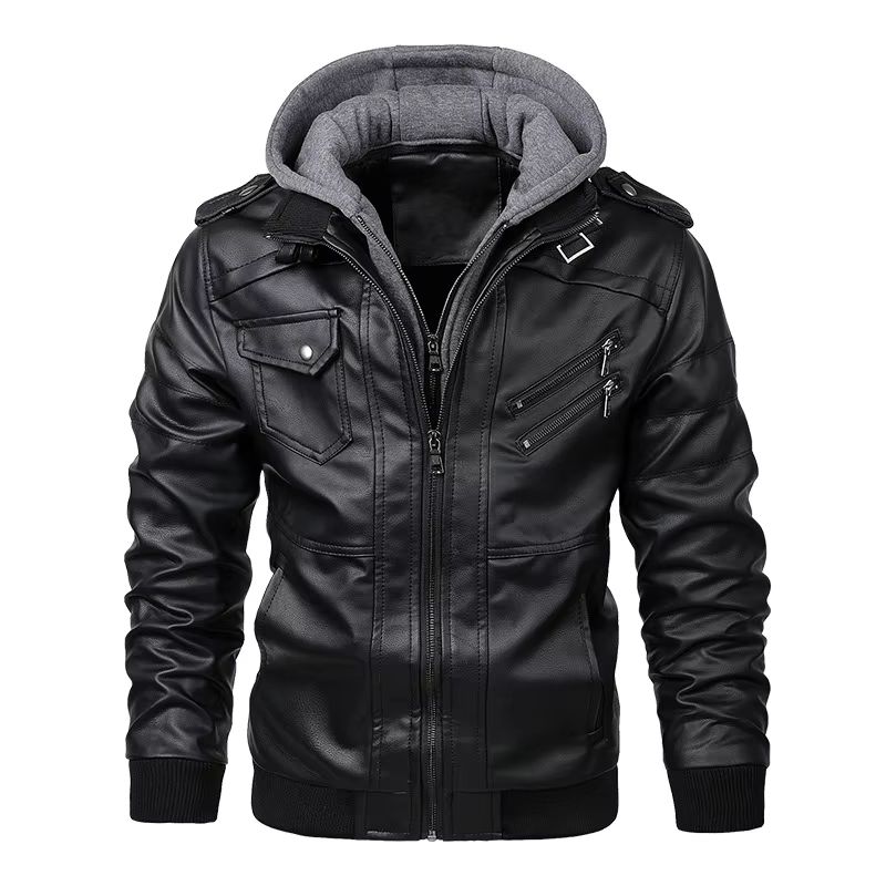 Ultimate Men’s Faux-Leather Biker Jacket – Casual Autumn Moto Style Ultimate Men’s Faux-Leather Biker Jacket – Casual Autumn Moto Style