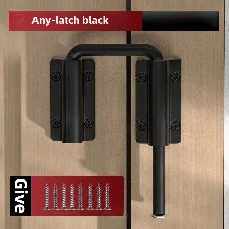 Durable Aluminum Alloy 90/180° Adjustable Anti-Theft Door Latch Lock