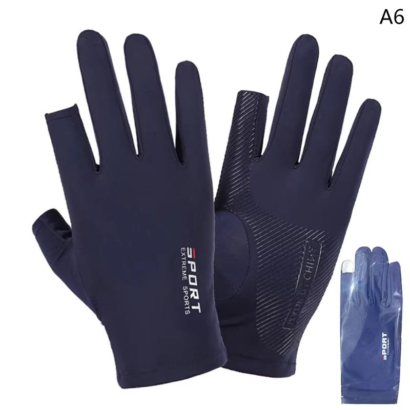 Outdoor UV Protection Touch Screen Sports Gloves – Thin Breathable Fishing & Motorcycle Riding Pair