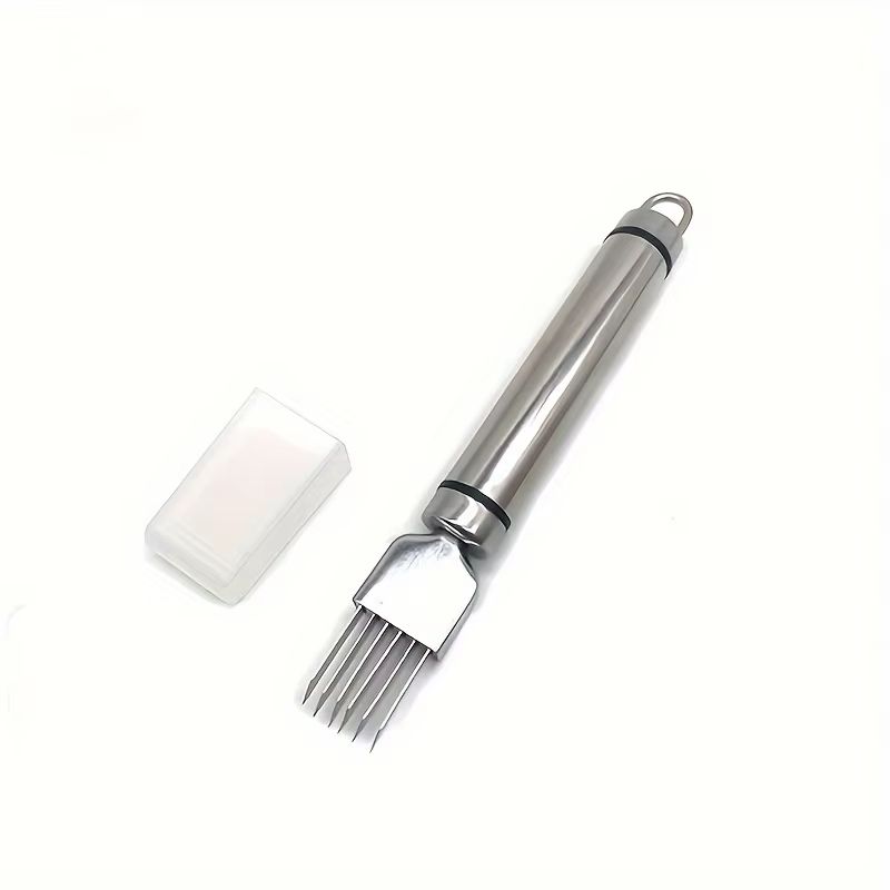 Stainless Steel Multi-Blade Vegetable & Garlic Cutter – Portable Green Onion Shredder